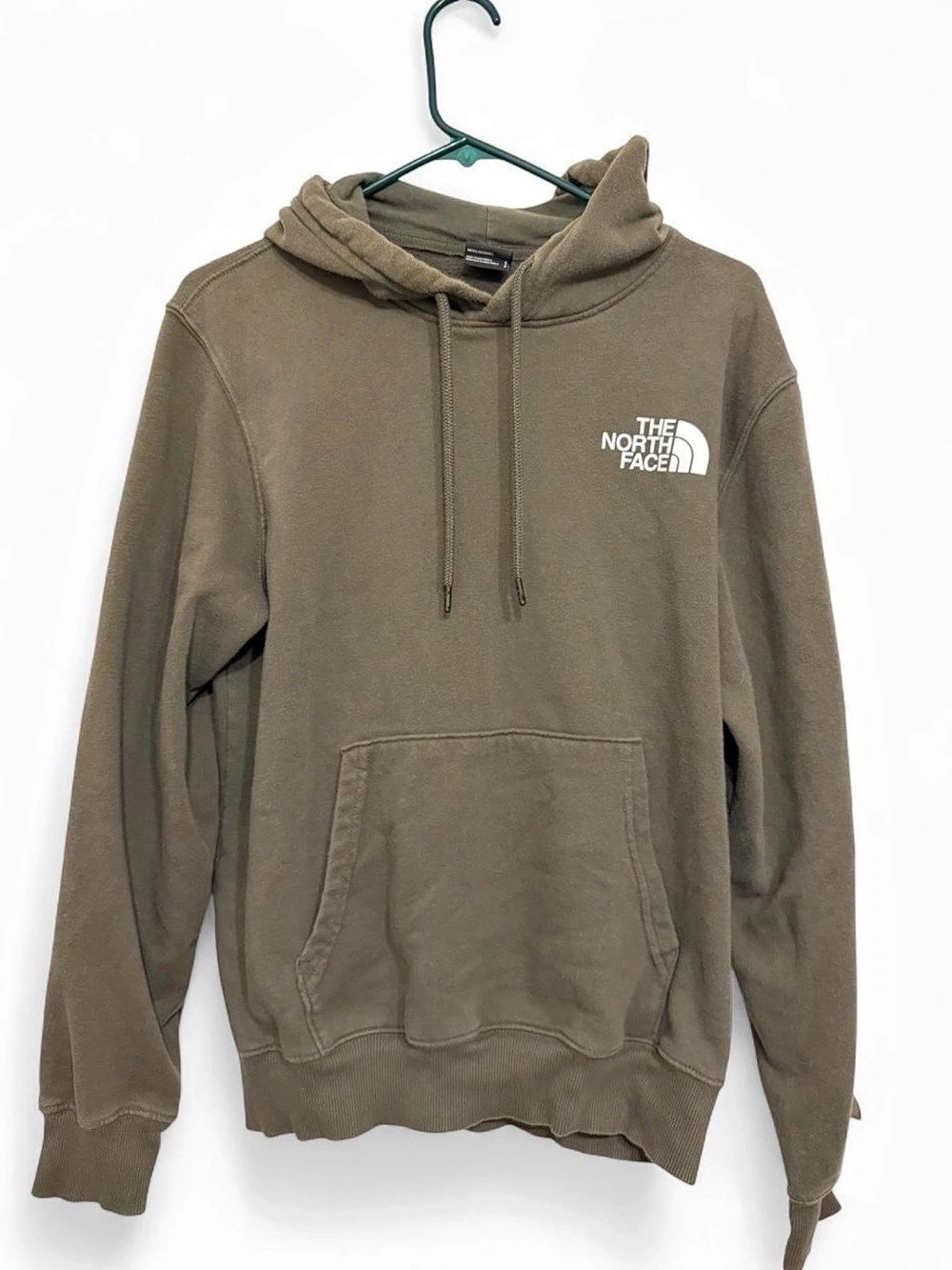 The North Face Men's Pullover Hoodie khaki green S